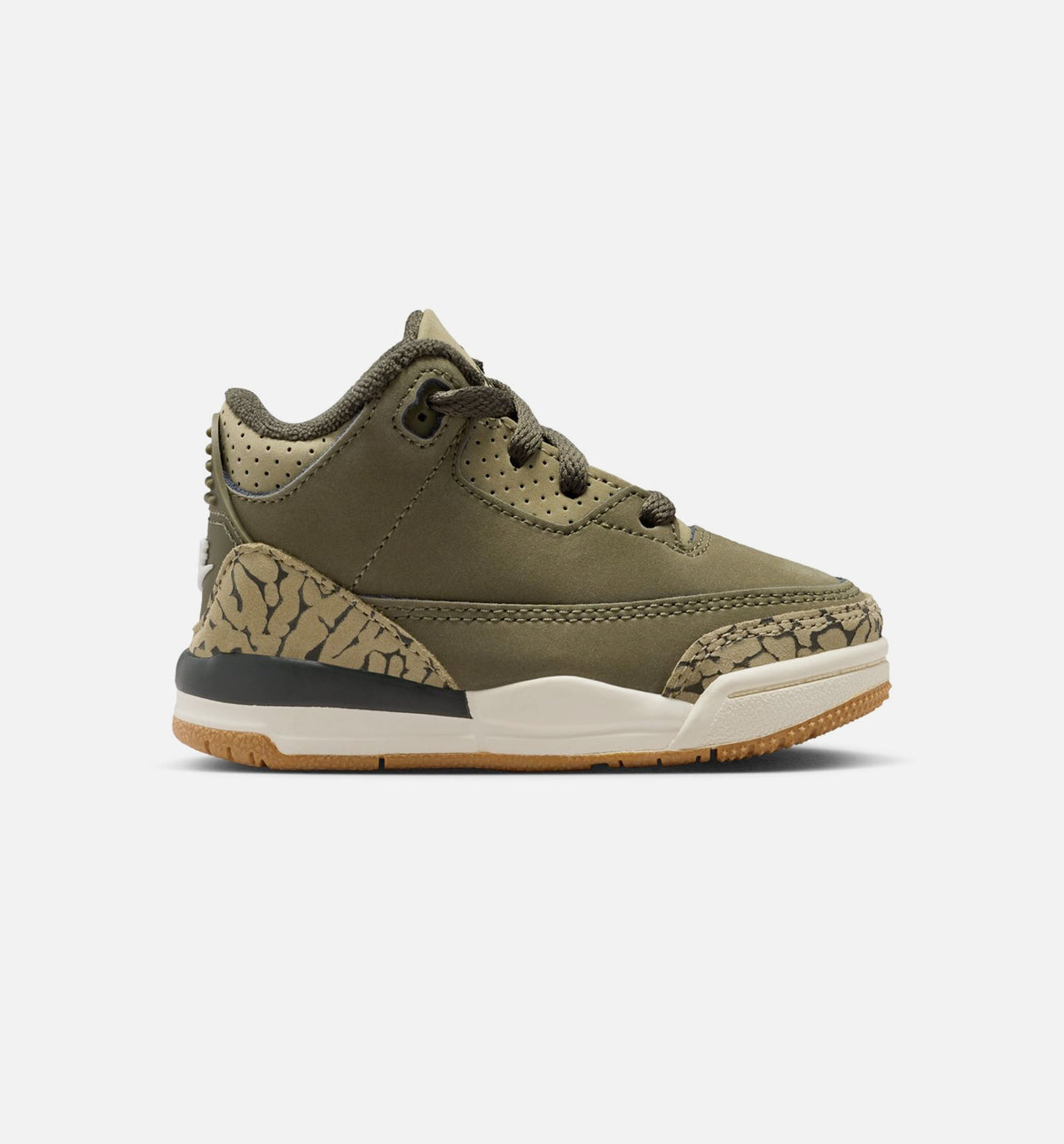 Air Jordan 3 Retro Medium Olive Infant & Toddler Sneakers - Medium Olive/Sequoia/Neutral Olive/Sail | Free Shipping