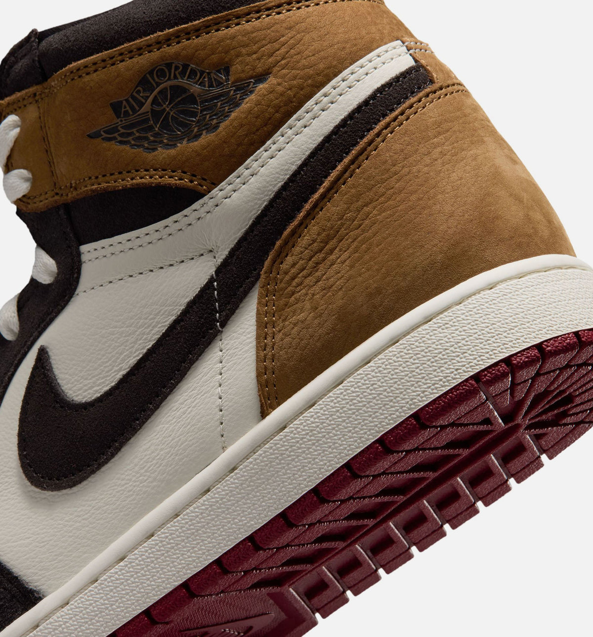 Air Jordan 1 Retro High OG Love Letter Men's Sneakers - Shadow Brown/Team Red/Light British Tan | Free Shipping