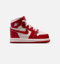 Air Jordan 1 Retro High OG Nails and Grails Infant & Toddler Sneakers - University Red/Metallic Silver | Free Shipping