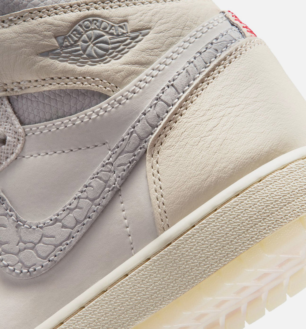 Air Jordan 1 Retro High OG Sail Grade School Sneakers - Sail/University Red/Pale Ivory/Coconut Milk/Phantom