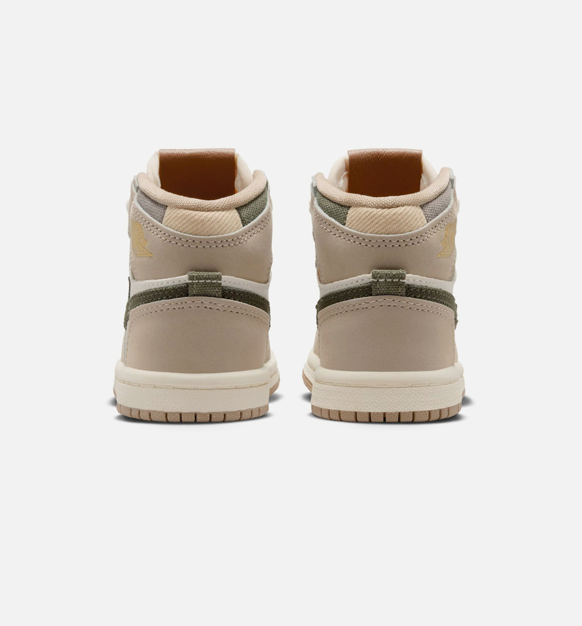 Air Jordan 1 Retro High OG Khaki Infant & Toddler Sneakers - Khaki/Sail/Coconut Milk/Cargo Khaki | Free Shipping