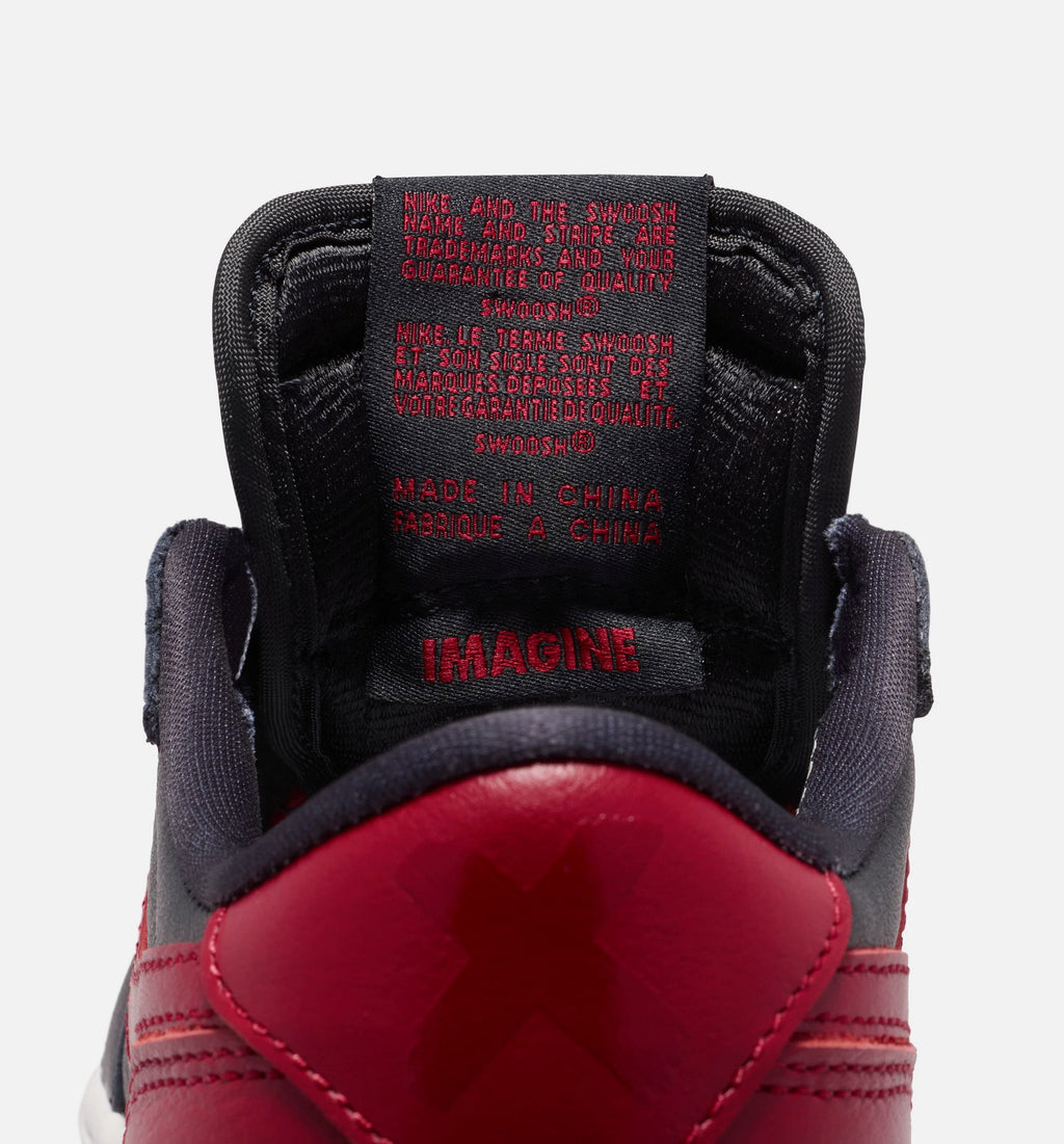 Air Jordan 1 Retro Low OG Banned Grade School Sneakers - Black/Varsity Red/Summit White | Free Shipping