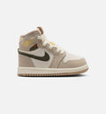 Air Jordan 1 Retro High OG Khaki Infant & Toddler Sneakers - Khaki/Sail/Coconut Milk/Cargo Khaki | Free Shipping