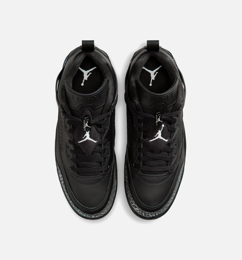 Spizike Low Men's Basketball Shoes - Black/Metallic Silver