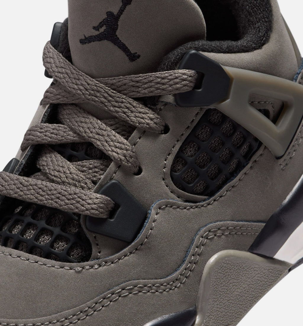 Air Jordan 4 Retro Cave Stone and Black Infant & Toddler Sneakers - Cave Stone/Black/Moon Particle