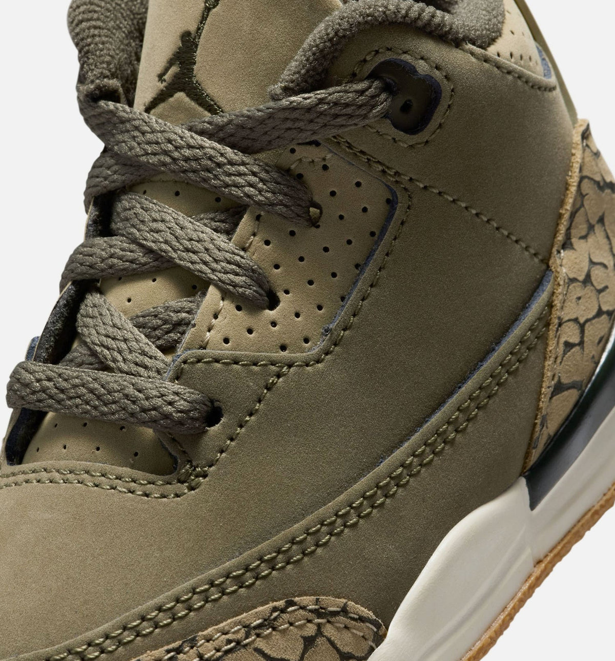 Air Jordan 3 Retro Medium Olive Infant & Toddler Sneakers - Medium Olive/Sequoia/Neutral Olive/Sail | Free Shipping