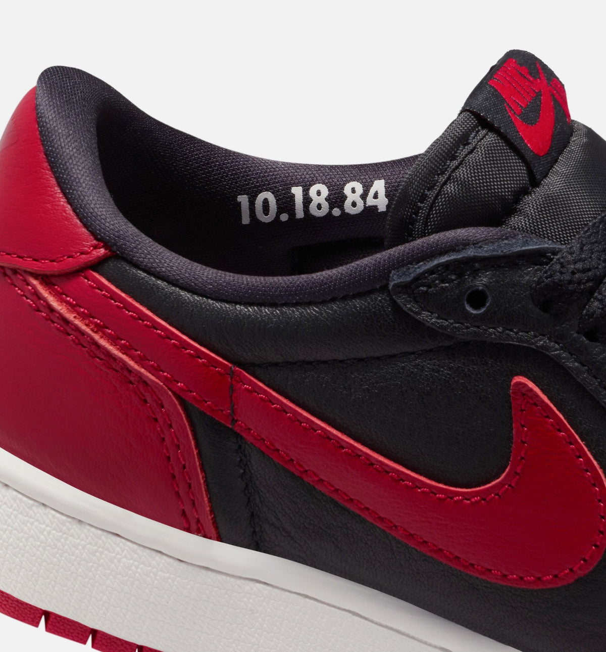 Air Jordan 1 Retro Low OG Banned Grade School Sneakers - Black/Varsity Red/Summit White | Free Shipping
