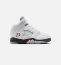 Air Jordan 5 Retro Medium Soft Pink Infant & Toddler Sneakers - White/Black/Medium Soft Pink