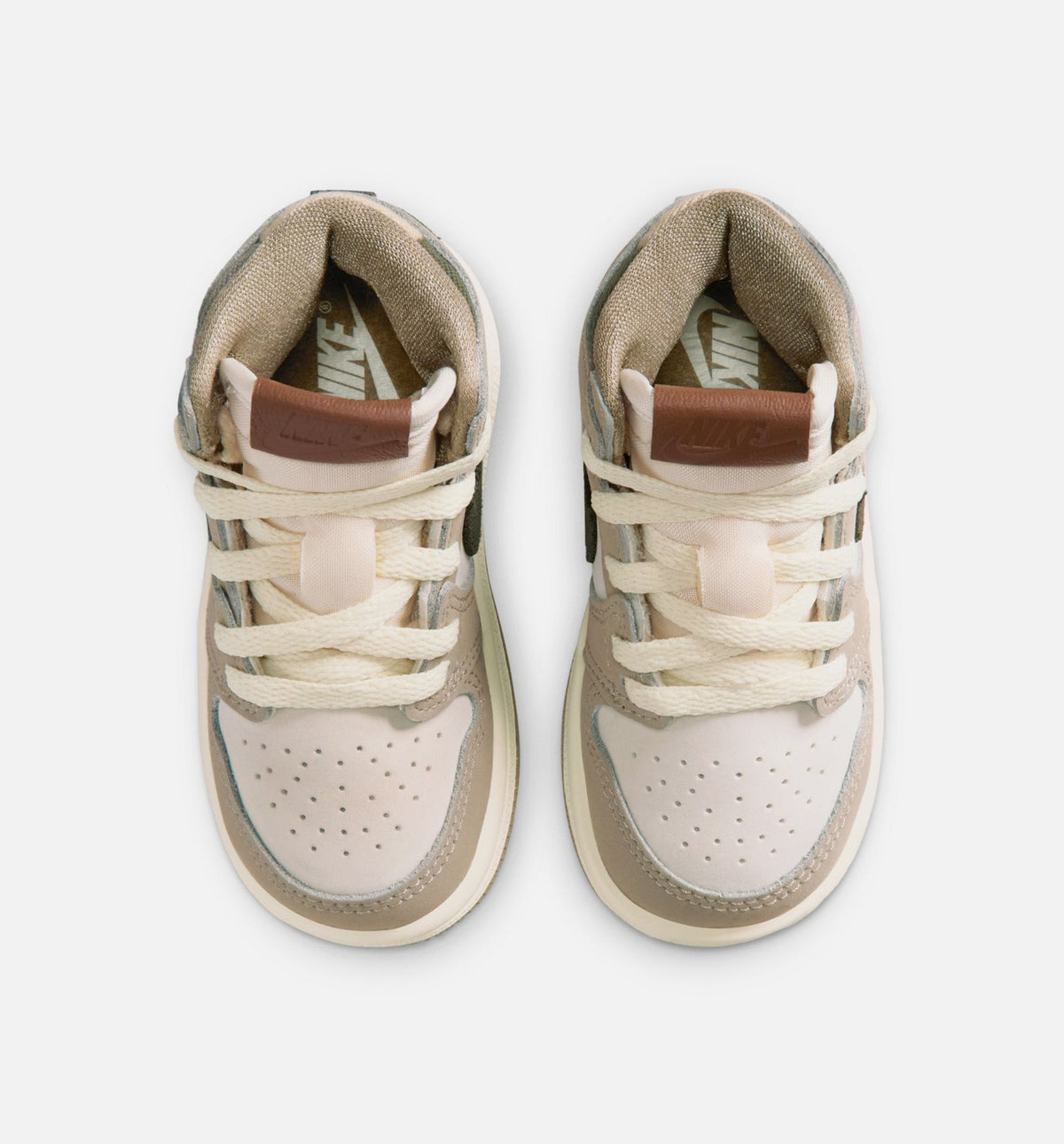 Air Jordan 1 Retro High OG Khaki Infant & Toddler Sneakers - Khaki/Sail/Coconut Milk/Cargo Khaki | Free Shipping