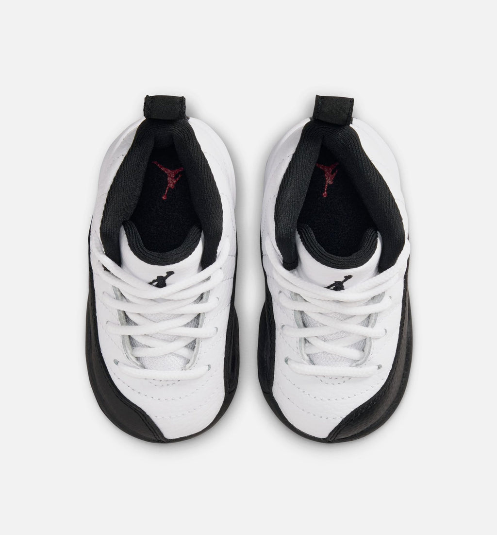 Air Jordan 12 Retro Taxi Infant & Toddler Sneakers - White/Black/Taxi