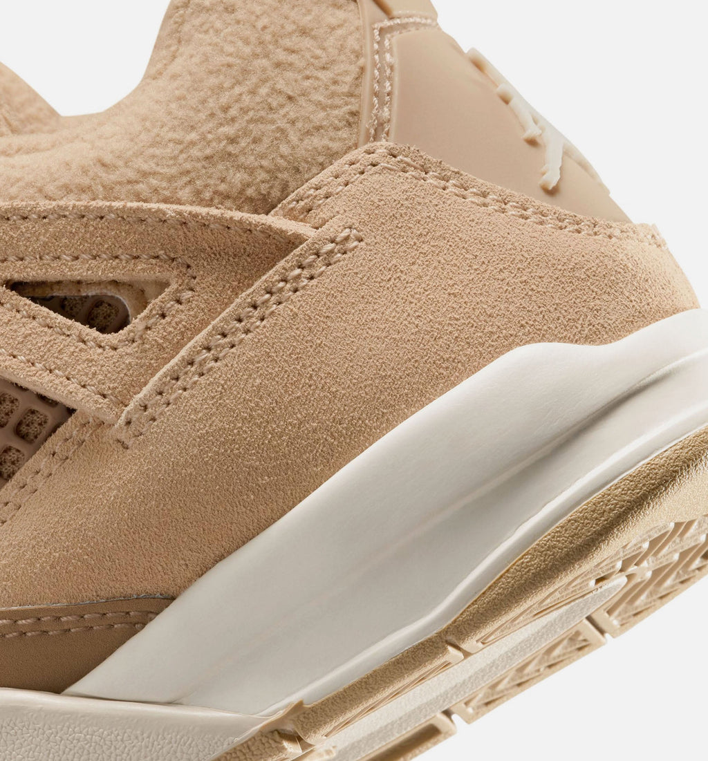 Air Jordan 4 Retro Cozy Girl Women's Sneakers - Hemp/Light Orewood Brown