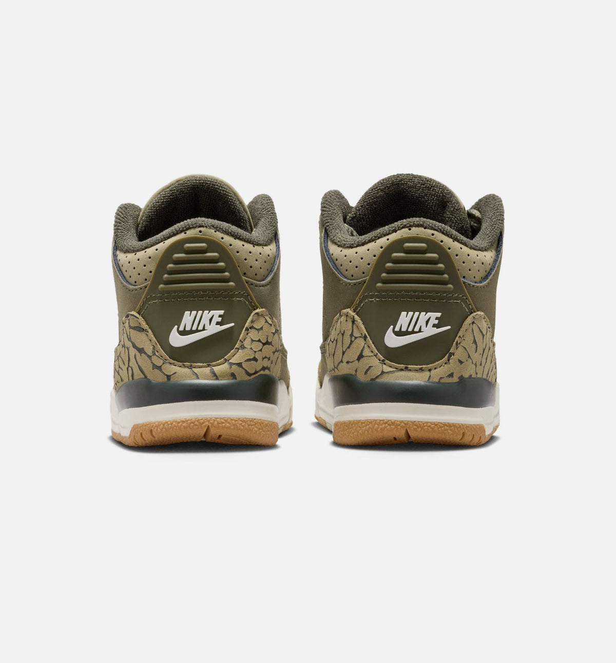 Air Jordan 3 Retro Medium Olive Infant & Toddler Sneakers - Medium Olive/Sequoia/Neutral Olive/Sail | Free Shipping