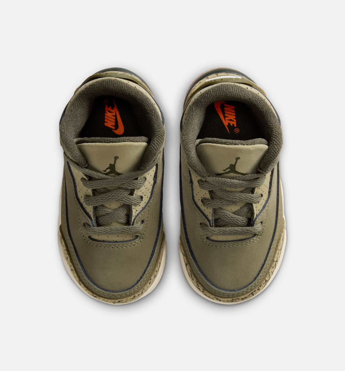 Air Jordan 3 Retro Medium Olive Infant & Toddler Sneakers - Medium Olive/Sequoia/Neutral Olive/Sail | Free Shipping