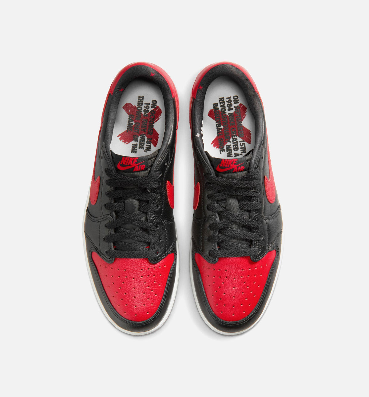 Air Jordan 1 Retro Low OG Banned Men's Sneakers - Black/Varsity Red/Summit White | Free Shipping