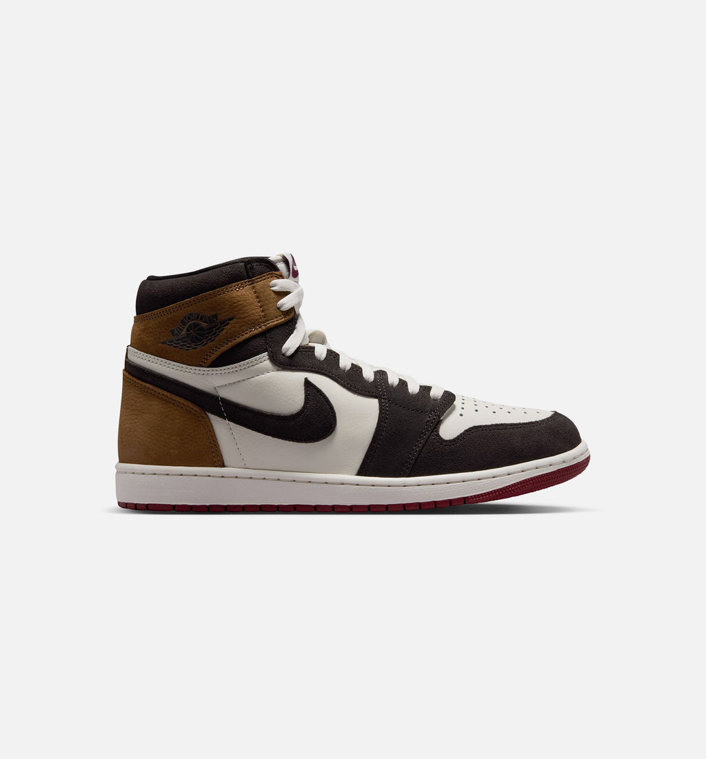 Air Jordan 1 Retro High OG Love Letter Men's Sneakers - Shadow Brown/Team Red/Light British Tan | Free Shipping