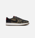 Air Jordan 1 Retro Low OG Laser Black and Varsity Red Grade School Sneakers - Black/Varsity Red/Summit White | Free Shipping