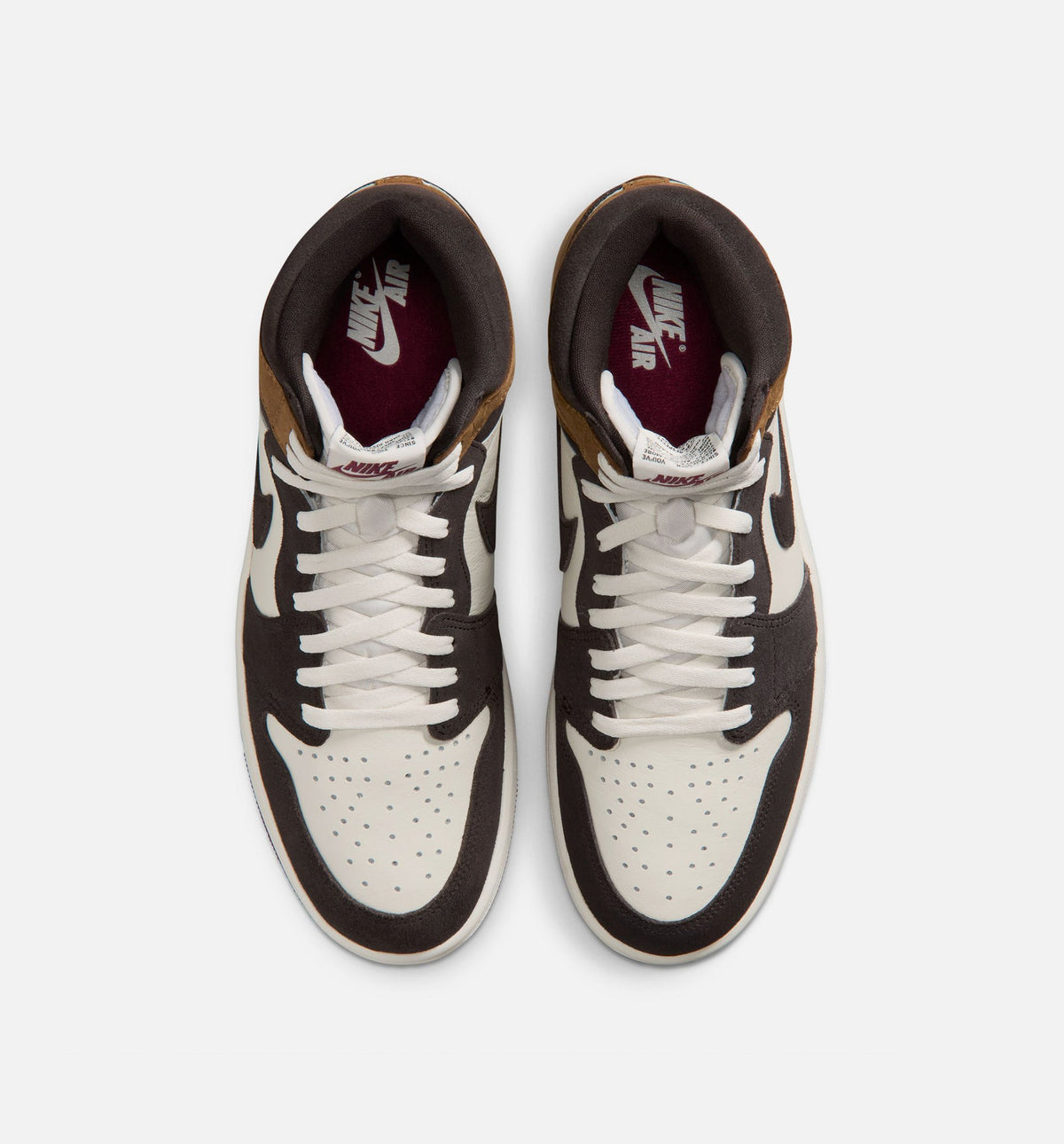 Air Jordan 1 Retro High OG Love Letter Men's Sneakers - Shadow Brown/Team Red/Light British Tan | Free Shipping
