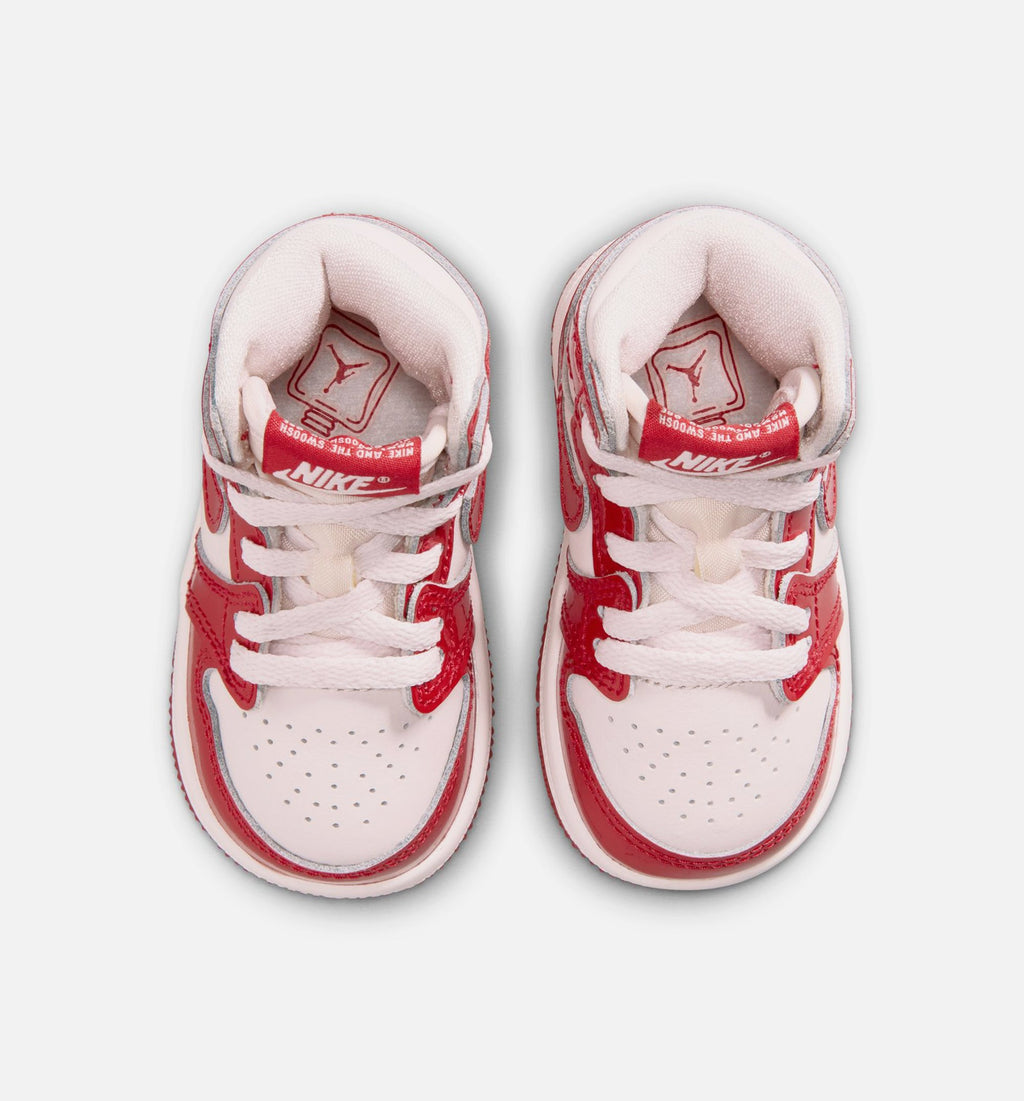 Air Jordan 1 Retro High OG Nails and Grails Infant & Toddler Sneakers - University Red/Metallic Silver | Free Shipping
